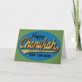 Hanukkah Wenskaart/Envelope "Retro Chanukah" Feestdagen Kaart