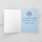 Hanukkah Wenskaart Feestdagen Kaart (Binnen)