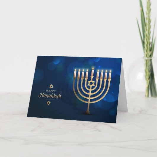 Hanukkah Wenskaart Feestdagen Kaart (Voorkant)
