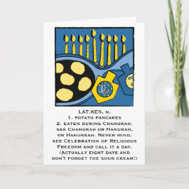 Hanukkah Wenskaart Personaliseert Option Feestdagen Kaart
