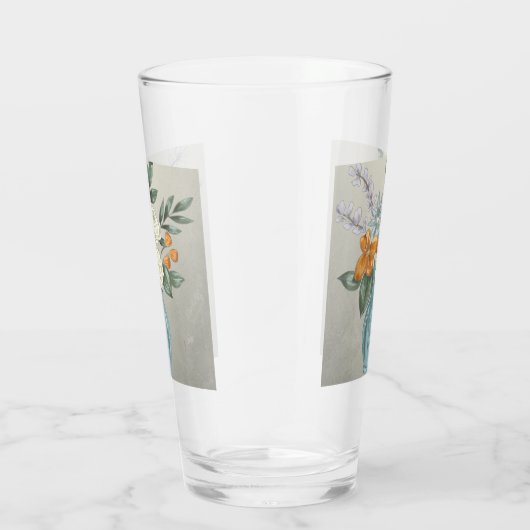 Hanukkah White Roses Glas (Rechts)