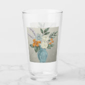 Hanukkah White Roses Glas (Voorkant)