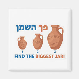 Hanukkah "Wonder van Olie" Maatvergelijkingsspel Magneet