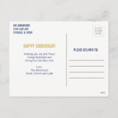 Hanukkah Words Holiday Briefkaart (Achterkant)