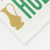 Hanukkah Words Holiday Fleece Blanket (Hoek)