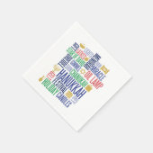 Hanukkah Words Holiday Paper Napkins Servetten (Hoek)