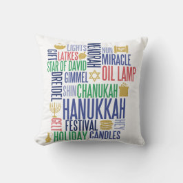 Hanukkah Words Holiday Sierkussen