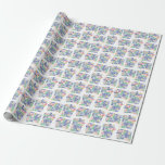 Hanukkah Words Holiday Wrapping Paper Cadeaupapier<br><div class="desc">U kunt extra coördinerende punten in ons collectie "Hanukkah Words Holiday" vinden.</div>