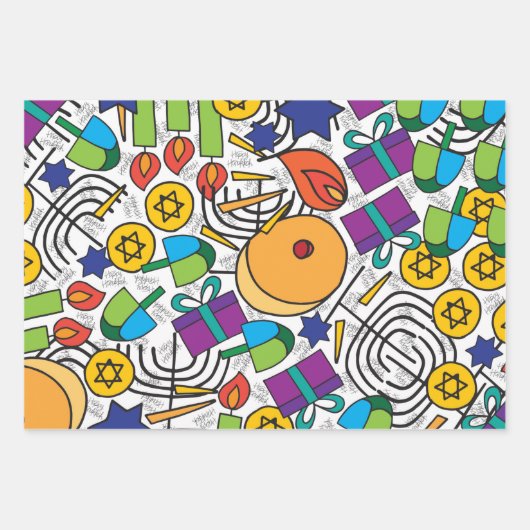 Hanukkah Wrapping Paper (Voorkant)