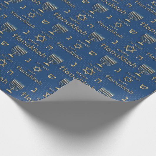 Hanukkah Wrapping Paper Cadeaupapier (Hoek)