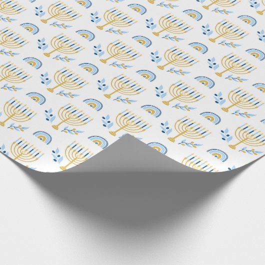 Hanukkah Wrapping Paper Cadeaupapier (Hoek)