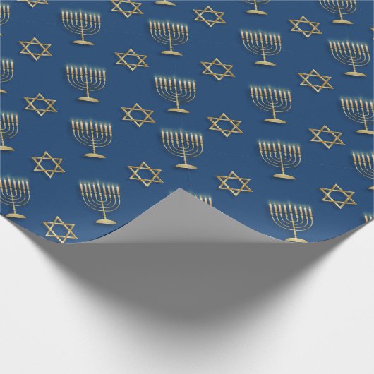 Hanukkah Wrapping Paper Cadeaupapier (Hoek)