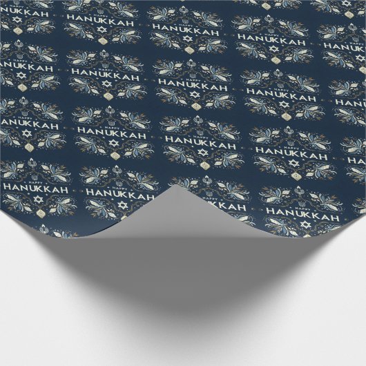 Hanukkah Wrapping Paper Cadeaupapier (Hoek)