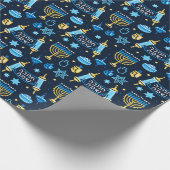 Hanukkah Wrapping Paper Cadeaupapier (Hoek)