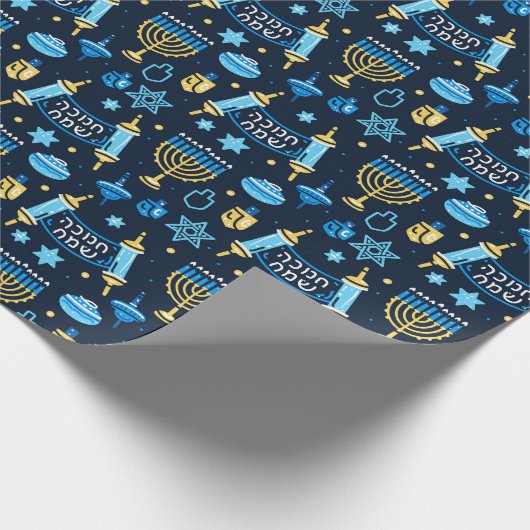 Hanukkah Wrapping Paper Cadeaupapier (Hoek)