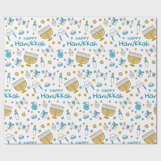 Hanukkah Wrapping Paper Cadeaupapier (Vlak)