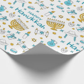 Hanukkah Wrapping Paper Cadeaupapier (Hoek)