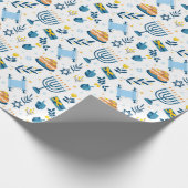 Hanukkah Wrapping Paper Cadeaupapier (Hoek)