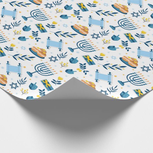 Hanukkah Wrapping Paper Cadeaupapier (Hoek)