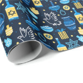 Hanukkah Wrapping Paper Cadeaupapier (Rol Hoek)