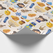 Hanukkah Wrapping Paper Cadeaupapier (Hoek)