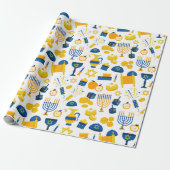 Hanukkah Wrapping Paper Cadeaupapier (Uitgerold)