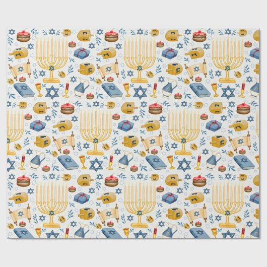 Hanukkah Wrapping Paper Cadeaupapier (Vlak)