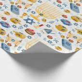 Hanukkah Wrapping Paper Cadeaupapier (Hoek)
