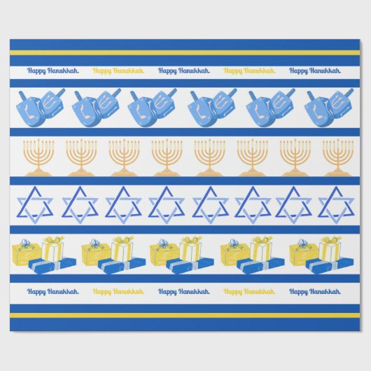 Hanukkah Wrapping Paper Cadeaupapier (Vlak)