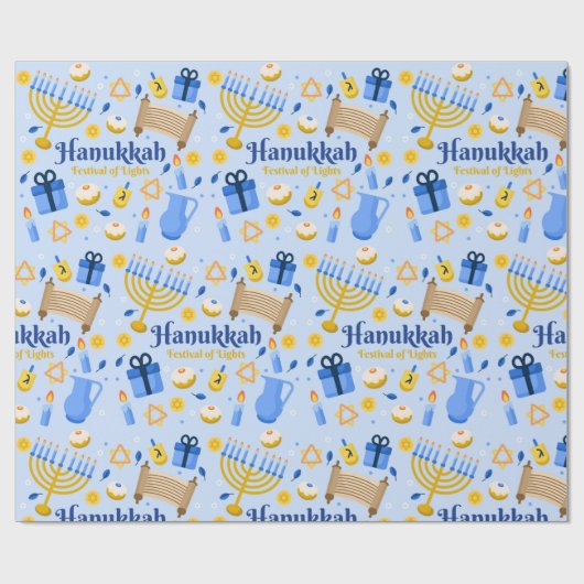 Hanukkah Wrapping Paper Cadeaupapier (Vlak)