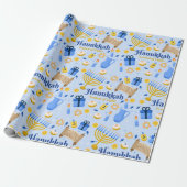 Hanukkah Wrapping Paper Cadeaupapier (Uitgerold)