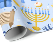 Hanukkah Wrapping Paper Cadeaupapier (Rol Hoek)