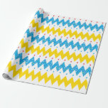 Hanukkah Wrapping Paper "Chevron Menorah 2" Cadeaupapier<br><div class="desc">"Hanukkah Chevron Design Menorah 2". Ik hoop dat u van onze nieuwe Hanukkah Happy-cadeauomslag houdt met een herhalend patroon van onze "Chevron Design Menorah" Kies uit vier stijlen en vijf verpakkingsformaten. Geniet van en bedankt voor het stoppen en winkelen. Je bedrijf wordt zeer gewaardeerd. Happy Hanukkah!</div>