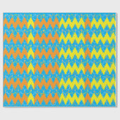 Hanukkah Wrapping Paper "Chevron Menorah" Cadeaupapier (Vlak)