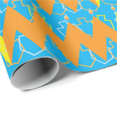 Hanukkah Wrapping Paper "Chevron Menorah" Cadeaupapier (Rol Hoek)