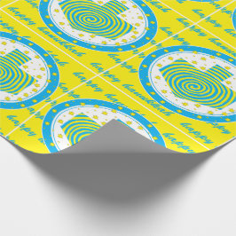 Hanukkah Wrapping Paper "Dreidel Pinwheels 2" Cadeaupapier