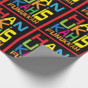 Hanukkah Wrapping Paper "Hanukkah is Funukkah" Cadeaupapier