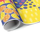 Hanukkah Wrapping Paper "Hanukkah Squares" Cadeaupapier (Rol Hoek)