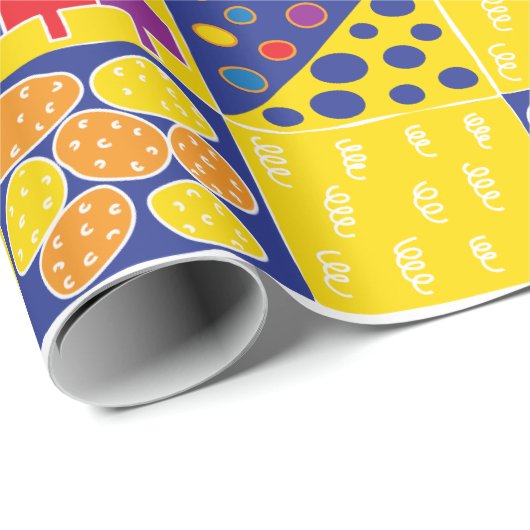 Hanukkah Wrapping Paper "Hanukkah Squares" Cadeaupapier (Rol Hoek)