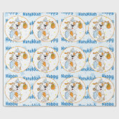 Hanukkah Wrapping Paper "Happy Hanukkah" Cadeaupapier (Vlak)