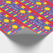 Hanukkah Wrapping Paper "Happy Hanukkah" Cadeaupapier (Hoek)