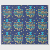 Hanukkah Wrapping Paper "I have a Little Dreidel" Cadeaupapier (Vlak)