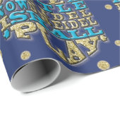 Hanukkah Wrapping Paper "I have a Little Dreidel" Cadeaupapier (Rol Hoek)