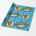 Hanukkah Wrapping Paper "Judah Super Hero" Cadeaupapier<br><div class="desc">"Hanukkah Judah Super Hero". Ik hoop dat je onze nieuwe Hanukkah Happy cadeauomslag leuk vindt met een herhalend patroon van onze "Judah onze Super Hero".  De prijs is afhankelijk van de keuze uit vier papiertypen en vijf papierformaten. Bedankt voor het stoppen en winkelen. Veel waardering! Chag/Happy Chanukah/Hanukkah!</div>