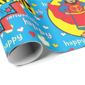 Hanukkah Wrapping Paper "Judah Super Hero" Cadeaupapier (Rol Hoek)