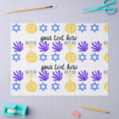 Hanukkah Wrapping Paper – Menorah, Star of David Tissuepapier (Craft)