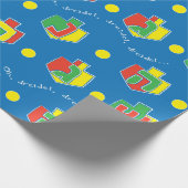 Hanukkah Wrapping Paper "Oh, Dreidel..." Kleurrijk Cadeaupapier (Hoek)