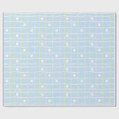 Hanukkah Wrapping Paper "Sweet Blue & Yellow". Cadeaupapier (Vlak)