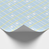 Hanukkah Wrapping Paper "Sweet Blue & Yellow". Cadeaupapier (Hoek)