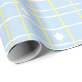 Hanukkah Wrapping Paper "Sweet Blue & Yellow". Cadeaupapier (Rol Hoek)